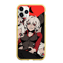 Чехол iPhone 11 Pro матовый ANIME, цвет: 3D-желтый