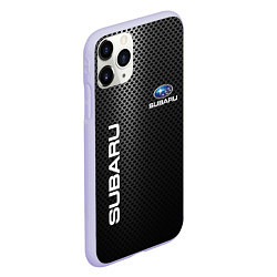 Чехол iPhone 11 Pro матовый SUBARU, цвет: 3D-светло-сиреневый — фото 2