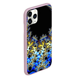 Чехол iPhone 11 Pro матовый Фрактальная материя l Fractal, цвет: 3D-розовый — фото 2