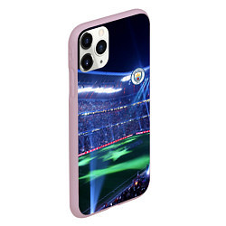 Чехол iPhone 11 Pro матовый FC MANCHESTER CITY, цвет: 3D-розовый — фото 2