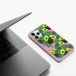 Чехол iPhone 11 Pro матовый Avocado, цвет: 3D-розовый — фото 2