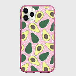 Чехол iPhone 11 Pro матовый Avocado, цвет: 3D-малиновый