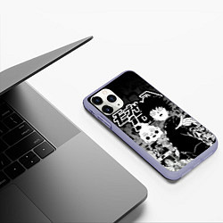 Чехол iPhone 11 Pro матовый МОБ ПСИХО 100, цвет: 3D-светло-сиреневый — фото 2