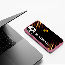 Чехол iPhone 11 Pro матовый PORSCHE, цвет: 3D-малиновый — фото 2