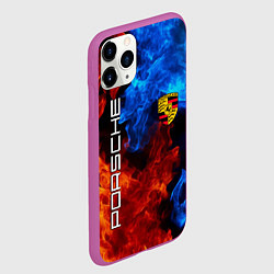 Чехол iPhone 11 Pro матовый PORSCHE, цвет: 3D-фиолетовый — фото 2