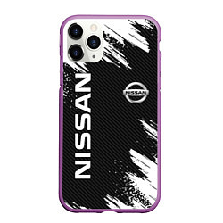 Чехол iPhone 11 Pro матовый NISSAN, цвет: 3D-фиолетовый