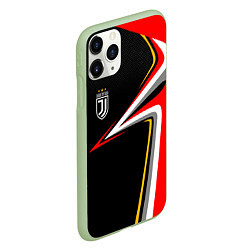 Чехол iPhone 11 Pro матовый Ювентус Униформа, цвет: 3D-салатовый — фото 2