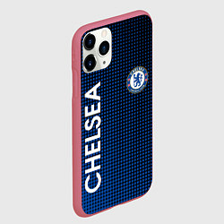 Чехол iPhone 11 Pro матовый CHELSEA, цвет: 3D-малиновый — фото 2