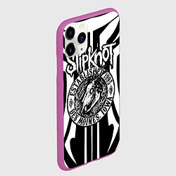Чехол iPhone 11 Pro матовый Slipknot, цвет: 3D-фиолетовый — фото 2