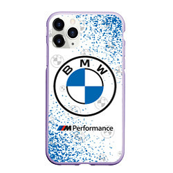 Чехол iPhone 11 Pro матовый BMW БМВ, цвет: 3D-светло-сиреневый