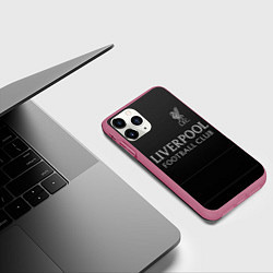 Чехол iPhone 11 Pro матовый LIVERPOOL, цвет: 3D-малиновый — фото 2