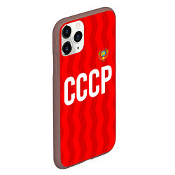 Чехол iPhone 11 Pro матовый Форма сборной СССР, цвет: 3D-коричневый — фото 2