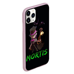 Чехол iPhone 11 Pro матовый Мортис Brawl Stars, цвет: 3D-розовый — фото 2