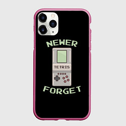 Чехол iPhone 11 Pro матовый Никогда не забуду, цвет: 3D-малиновый