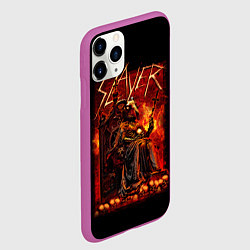 Чехол iPhone 11 Pro матовый Slayer, цвет: 3D-фиолетовый — фото 2