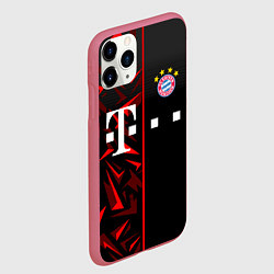 Чехол iPhone 11 Pro матовый FC Bayern Munchen Форма, цвет: 3D-малиновый — фото 2
