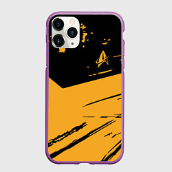 Чехол iPhone 11 Pro матовый Star Trek, цвет: 3D-фиолетовый