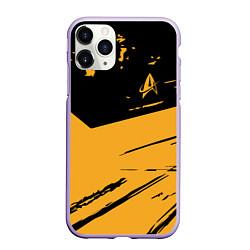 Чехол iPhone 11 Pro матовый Star Trek, цвет: 3D-светло-сиреневый