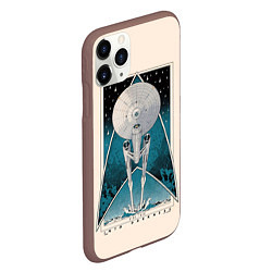 Чехол iPhone 11 Pro матовый Star Trek, цвет: 3D-коричневый — фото 2
