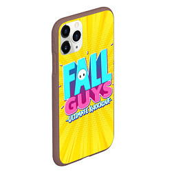 Чехол iPhone 11 Pro матовый Fall Guys, цвет: 3D-коричневый — фото 2