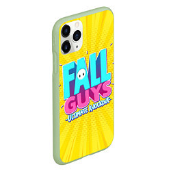Чехол iPhone 11 Pro матовый Fall Guys, цвет: 3D-салатовый — фото 2