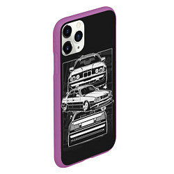 Чехол iPhone 11 Pro матовый BMW, цвет: 3D-фиолетовый — фото 2