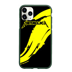 Чехол iPhone 11 Pro матовый Metallica, цвет: 3D-темно-зеленый