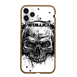 Чехол iPhone 11 Pro матовый Metallica, цвет: 3D-коричневый