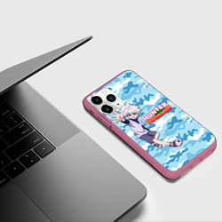 Чехол iPhone 11 Pro матовый Киллуа Hunter x Hunter, цвет: 3D-малиновый — фото 2