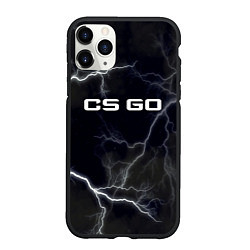 Чехол iPhone 11 Pro матовый CS GO, цвет: 3D-черный