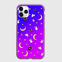 Чехол iPhone 11 Pro матовый СЭЙЛОР МУН, цвет: 3D-фиолетовый