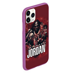 Чехол iPhone 11 Pro матовый MICHAEL JORDAN, цвет: 3D-фиолетовый — фото 2