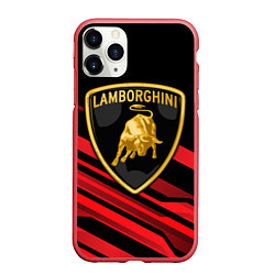 Чехол iPhone 11 Pro матовый Lamborghini