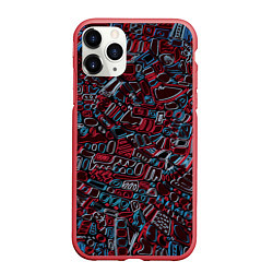 Чехол iPhone 11 Pro матовый Абстракция Неони