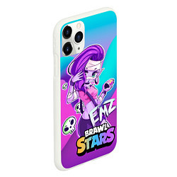 Чехол iPhone 11 Pro матовый Emz Brawl stars ЭМЗ, цвет: 3D-белый — фото 2