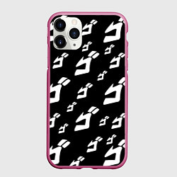Чехол iPhone 11 Pro матовый JoJo Bizarre Adventure, цвет: 3D-малиновый