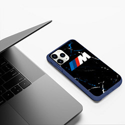 Чехол iPhone 11 Pro матовый BMW БМВ, цвет: 3D-тёмно-синий — фото 2