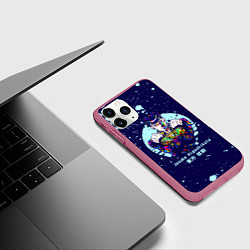 Чехол iPhone 11 Pro матовый JoJo Bizarre Adventure, цвет: 3D-малиновый — фото 2
