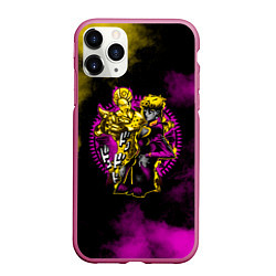 Чехол iPhone 11 Pro матовый JoJo Bizarre Adventure, цвет: 3D-малиновый