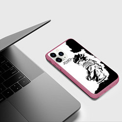 Чехол iPhone 11 Pro матовый JoJo Bizarre Adventure, цвет: 3D-малиновый — фото 2