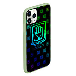 Чехол iPhone 11 Pro матовый JoJo Bizarre Adventure, цвет: 3D-салатовый — фото 2