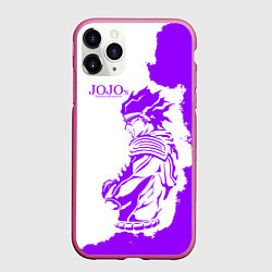 Чехол iPhone 11 Pro матовый JoJo Bizarre Adventure, цвет: 3D-малиновый