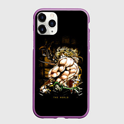 Чехол iPhone 11 Pro матовый JoJo Bizarre Adventure, цвет: 3D-фиолетовый