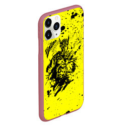 Чехол iPhone 11 Pro матовый JoJo Bizarre Adventure, цвет: 3D-малиновый — фото 2