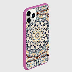 Чехол iPhone 11 Pro матовый Ковер, цвет: 3D-фиолетовый — фото 2