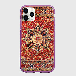 Чехол iPhone 11 Pro матовый Ковер на стене, цвет: 3D-фиолетовый