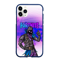 Чехол iPhone 11 Pro матовый FORTNITE CROW, цвет: 3D-тёмно-синий