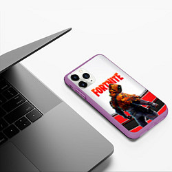 Чехол iPhone 11 Pro матовый FORTNITE GAME, цвет: 3D-фиолетовый — фото 2