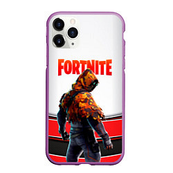 Чехол iPhone 11 Pro матовый FORTNITE GAME, цвет: 3D-фиолетовый