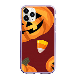 Чехол iPhone 11 Pro матовый Сладкие хэллоуин, цвет: 3D-светло-сиреневый